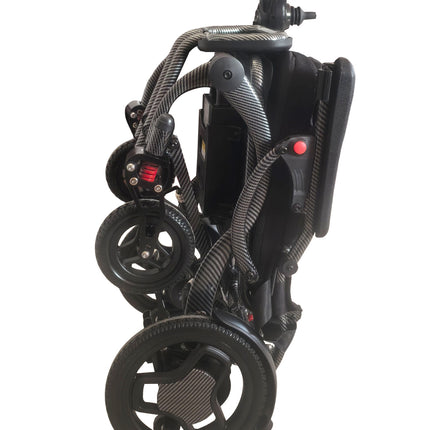 Ultra light Folding Electric Wheelchair With Joystick Control MK9005 Carbon Black