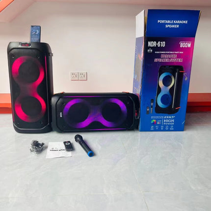Bluetooth party speaker with microphone 2 x 6.5″ bass Partybox 610