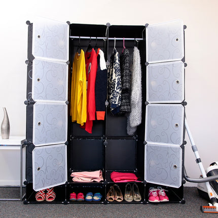 Wardrobe organiser storage with shoes cabinet Y1