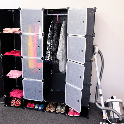 Wardrobe organiser storage with shoes cabinet Y1