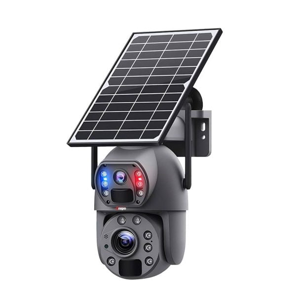 Dual camera 4G SIM SOLAR security camera wireless free batteries with 64GB card Auckland Installation Available