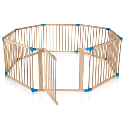 WOODEN BABY PLAYPEN 8PC