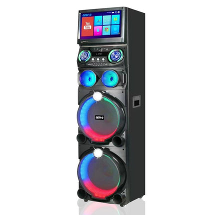 All in 1 Karaoke Machine Touch Screen, Bluetooth party speaker with Wireless microphone