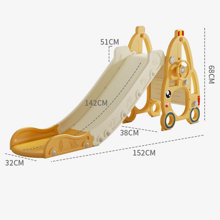 Kids Slide with Basket Ball