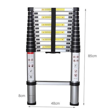 Ladder Telescopic Aluminium Extension Ladder 1m-3.8m