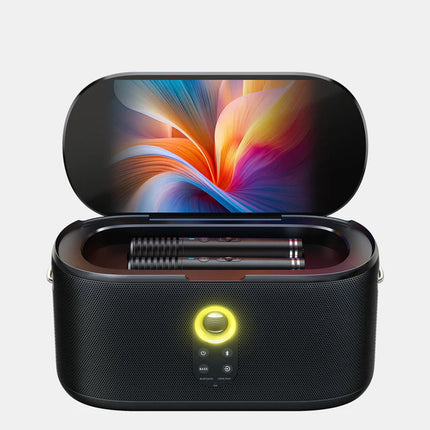 Ikarao S1 Karaoke Machine System With 10.1″ Touch Screen Wireless Mic