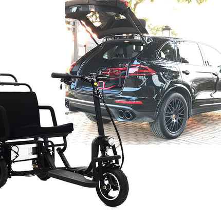 Foldable Electric 3 wheel mobility scooter black