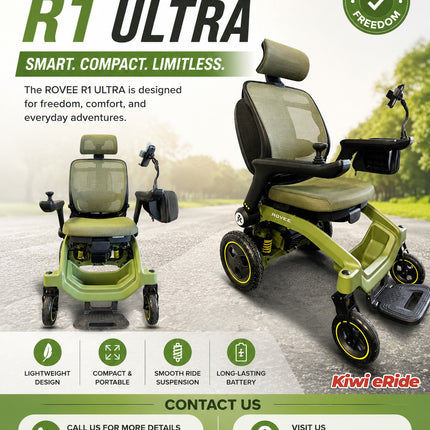 Airwheel H3T Auto-Folding Electric Wheelchair With remote control