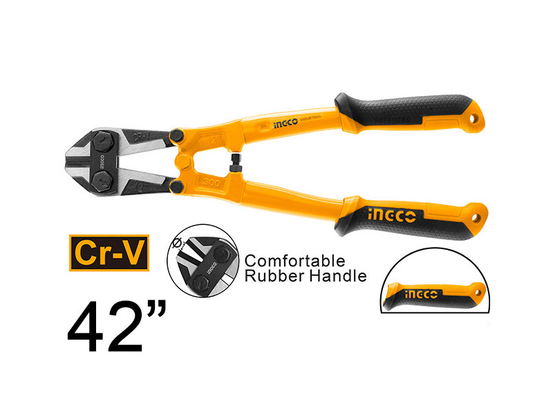 Инструмент для перекусывания проводов. INGCO Bolt Cutter 12 v. Boltcutter. Болторез INGCO hbc0842.