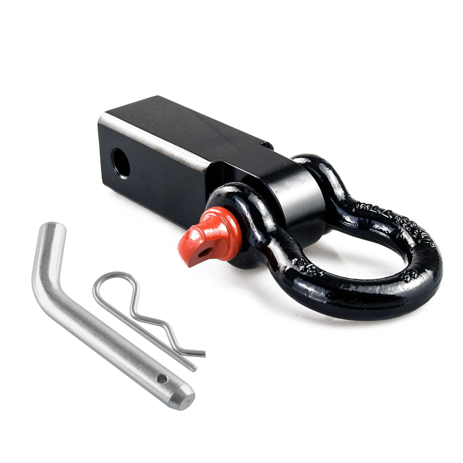 Recovery Hitch Receiver with 4750kg bow shackle - Kiwi Grab